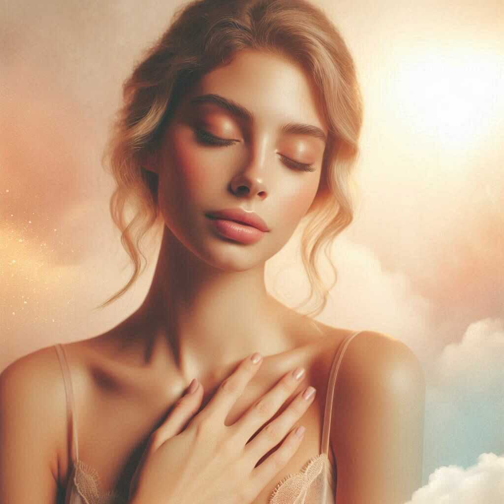 L’amour de soi, clé du bonheur intérieur Femme épanouie illustrant l’amour de soi et la sérénité
