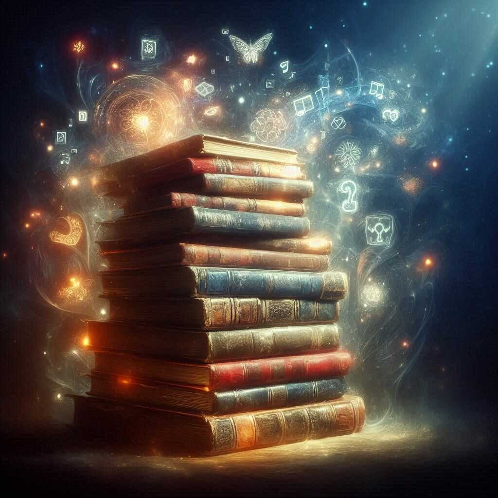 Livres empilés symbolisant les souvenirs et émotions de l'inconscient